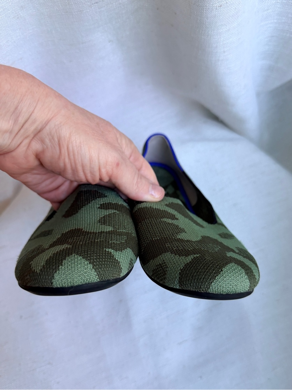 Rothy’s The Loafer Olive Camo Green Flats Women’s Size 8 - Picture 4 of 7